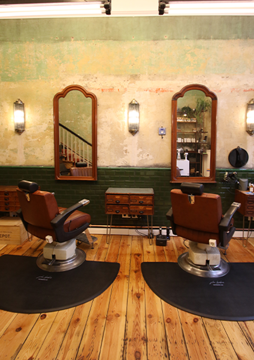 Bild vom Barbershop, man sieht die Einrichtung